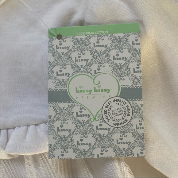 Kissy Kissy Dress Size 3 6 Months NWT New Pima christening wedding embroidered - Picture 9 of 16
